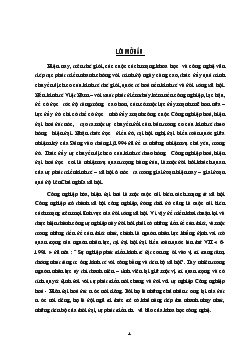 Tiểu luận Vai trò của thanh niên – sinh viên trong sự nghiệp Công nghiệp hoá - Hiện đại hoá đất nước,