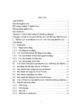 Chuyên đề Hoàn thiện công tác tạo động lực cho cán bộ nghiên cứu khoa học tại Viện Chính sách & Chiến lược Phát triển nông nghiệp nông thôn