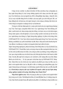 Đề tài Hoàn thiện công tác đào tạo và phát triển nguồn nhân lực tại Ngân hàng nông nghiệp và phát triển nông thôn Đông Sơn-Thanh Hóa