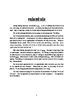 Đề tài Một số biện pháp thu hút và sử dụng hiệu quả vốn đầu tư vào du lịch