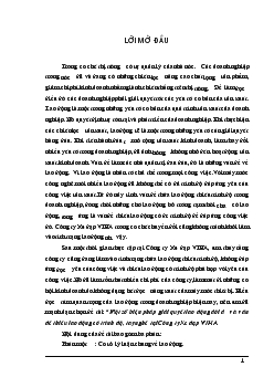 Luận văn Một số biện pháp giải quyết lao động dôi dư và vấn đề thiếu lao động có trình độ, tay nghề tại Công ty Xe đạp VIHA