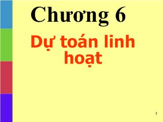 Bài giảng Kế toán quản trị - Dự toán linh hoạt