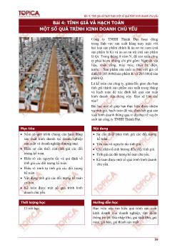 Bài giảng Nguyên lý kế toán - Tính giá và hạch toán một số quá trình kinh doanh chủ yếu