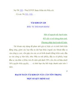 Trình tự kế toán và tổng hợp chi phí sản xuất thích ứng