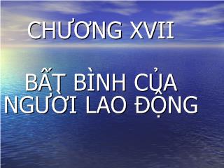 Bài giảng Bất bình của người lao động