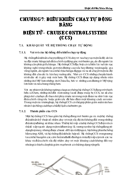 Bài giảng Điều khiển chạy tự động bằng điện tử - Cruise Control System (CCS)