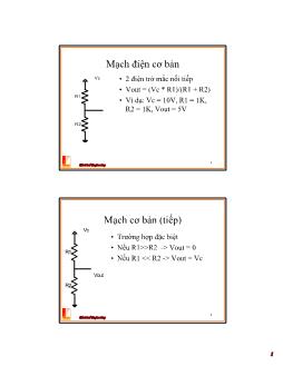 Bài giảng Thiết kế hệ thống vi xử lý - Bài 2