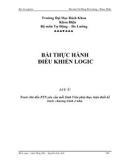 Bài thực hành điều khiển logic