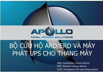 Bộ cứu hộ ARD/ERD và máy phát UPS cho thang máy