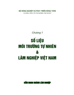 Cẩm nang ngành nông nghiệp - Số liệu Môi trường tự nhiên và lâm nghiệp Việt Nam