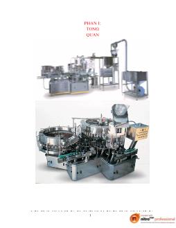 Đồ án Thiết kế máy rửa chai trong hệ thống dây chuyền sản xuất nước tinh khiết