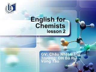 English for Chemists