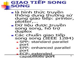 Giao tiếp song song