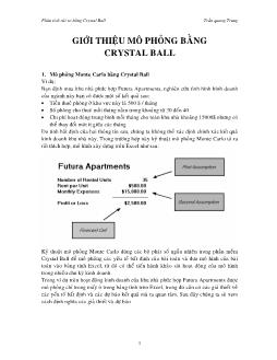 Giới thiệu mô phỏng bằng Crystal Ball