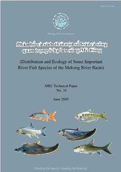 Phân bố và sinh thái một số loài cá sông quan trọng ở hạ lưu sông Mê Công