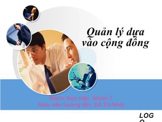 Quản lý dựa vào cộng đồng