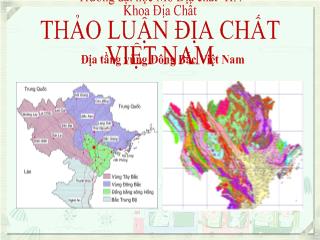 Thảo luận địa chất Việt Nam - Địa tầng vùng đông bắc Việt Nam