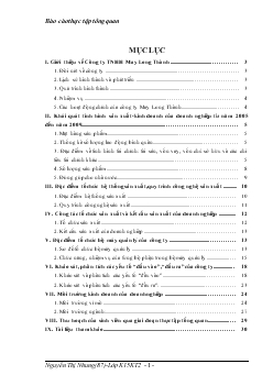 Báo cáo thực tập tổng quan tại Công ty TNHH May Long Thành
