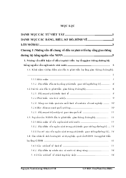 Chuyên đề Đầu tư phát triển hạ tầng giao thông đường bộ giai đoạn 2003-2008.Thực trạng và giải pháp