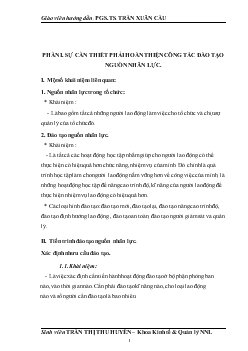 Chuyên đề Giảp pháp nhằm hoàn thiện công tác đào tạo tại công ty cố phần Sông Đà 11