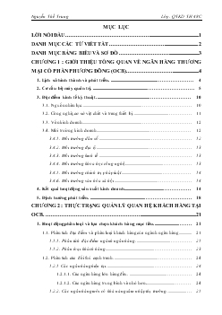 Chuyên đề Hoàn thiện hoạt động quản lý quan hệ khách hàng tại Ngân hàng Thương mại Cổ phần Phương Đông