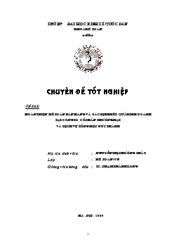 Chuyên đề Hoàn thiện kế toán bán hàng và xác định kết quả kinh doanh tại công ty cổ phần thương mại và dịch vụ tổng hợp Đức Thành
