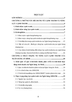 Chuyên đề Một số giải pháp nâng cao năng lực cạnh tranh của Ngân hàng An Bình trong bối cảnh Việt Nam hội nhập kinh tế quốc tế