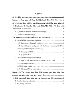 Chuyên đề Một số giải pháp nhằm nâng cao hiệu quả xuất khẩu hàng hóa tại công ty điện máy- Điện lạnh Việt Úc
