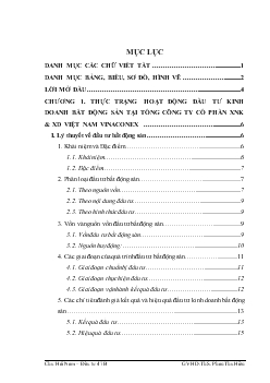 Chuyên đề Thực trạng và một số giải pháp nâng cao hiệu quả đầu tư kinh doanh bất động sản tại tổng công ty cổ phần xuất nhập khẩu và xây dựng Việt Nam (Vinaconex)