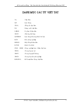Đề tài Kế hoạch Lao động – Việc làm trên địa bàn thành phố Đà Nẵng đến năm 2010