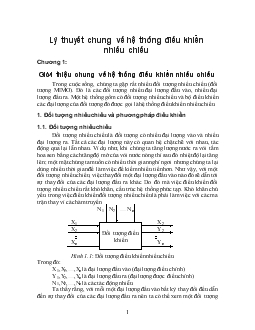 Đề tài Lý thuyết chung về hệ thống điều khiển nhiều chiều
