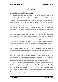 Khóa luận Giải pháp phát triển dịch vụ ngân hàng bán lẻ tại chi nhánh Ngân hàng đầu tư và phát triển Hải Dương