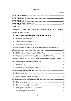Luận văn Sầm Sơn (Thanh Hóa): tiềm năng, thực trạng và giải pháp phát triển du lịch