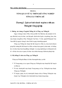 Báo cáo thực tập tổng hợp tại Vụ Thống kê Công nghiệp