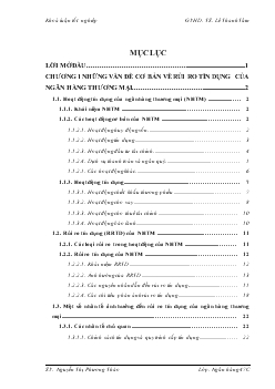 Chuyên đề Hạn chế rủi ro tín dụng tạo ngân hàng thương mại cổ phần phát triển nhà thành phố Hồ Chí Minh chi nhánh Hà Nội