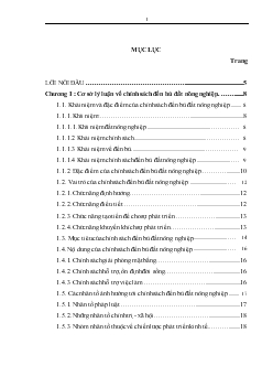 Chuyên đề Một số giải pháp hoàn thiện chính sách đền bù đất nông nghiệp trên thành phố Bắc ninh