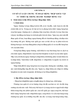 Chuyên đề Một số giải pháp hoàn thiện hoạt động nhập khẩu vật tư thiết bị tại Công ty Xuất nhập khẩu Vinashin