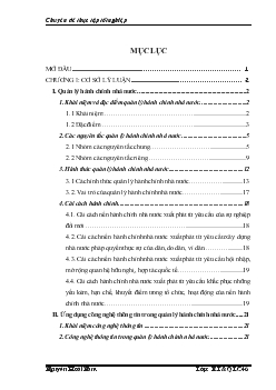 Chuyên đề Sử dụng công nghệ thông tin để quản lý hành chính nhà nước