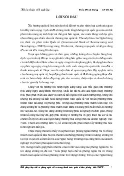 Khóa luận Giải pháp hạn chế và phòng ngừa rủi ro trong thanh toán quốc tế theo phương thức tín dụng chứng từ tại các ngân hàng thương mại Việt Nam
