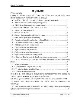 Chuyên đề Giải pháp nâng cao hiệu quả kinh doanh của công ty TNHH chứng khoán Ngân hàng nông nghiệp và phát triển nông thôn Việt Nam