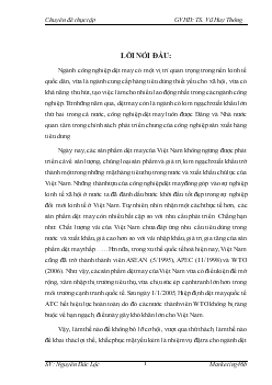 Chuyên đề Hoạt động truyền thông với việc thu hút đầu tư trong lĩnh vực dệt may vào các khu công nghiệp tại Thái Bình