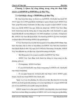 Chuyên đề Quan hệ công chúng trong công tác thực hiện chính sách bảo hiểm xã hội tại Bảo hiểm xã hội huyện Đức Thọ