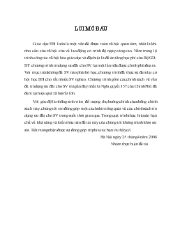 Chuyên đề Tiếp cận nguồn vốn ưu đãi của sinh viên: Thực trạng và giải pháp