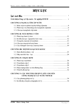Khóa luận Khảo sát hệ thống cấp nước thành phố
