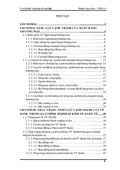 Chuyên đề Giải pháp nâng cao năng lực cạnh tranh của Ngân hàng thương mại cổ phần các doanh nghiệp ngoài quốc doanh Việt Nam trong quá trình hội nhập kinh tế quốc tế