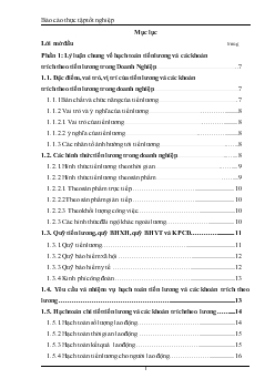 Chuyên đề Kế toán tiền lương và các khoản trích theo lương tại Công ty TNHH Thương mại và Kỹ thuật Chiến Thắng