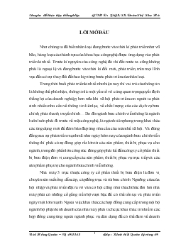 Chuyên đề Một số giải pháp nhằm hoàn thiện hệ thống phân phối sản phẩm của Nhà máy 3 trực thuộc Công ty Cổ Phần Thiết Bị Bưu Điện