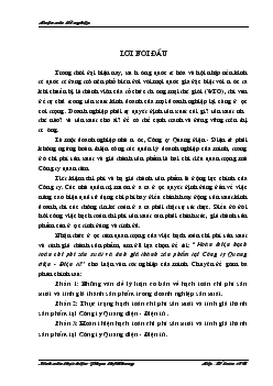Luận văn Hoàn thiện hạch toán chi phí sản xuất và tính giá thành sản phẩm tại Công ty Quang điện - Điện tử