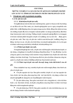 Luận văn Nâng cao chất lượng công tác kế toán tập hợp chi phí sản xuất và tính giá thành sản phẩm tại Công ty TNHH một thành viên máy kéo và máy nông nghiệp