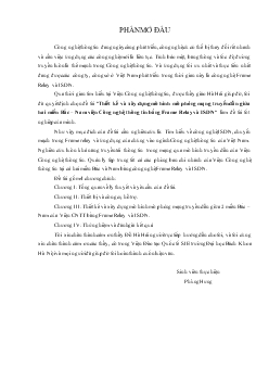 Luận văn Thiết kế và xây dựng mô hình mô phỏng mạng truyền dẫn giữa hai miền Bắc – Nam viện Công nghệ thông tin bằng Frame Relay và ISDN